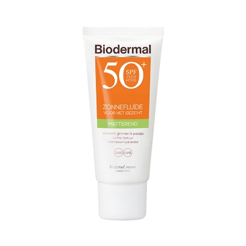 Biodermal Zonnebrand SPF50 Matterende Zonnefluïde 40ml