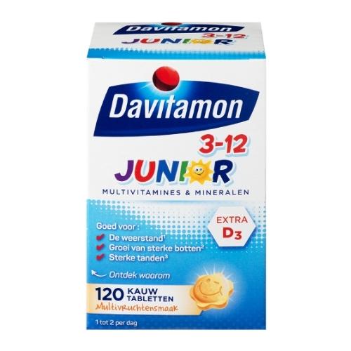 Davitamon junior 3+ kauwtabletten multi 120 st