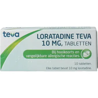 Loratadine Teva Tabletten 10mg 10 stuks