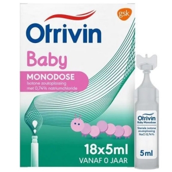 Otrivion Baby Monodose Natriumchloride 0,74% Zoutoplossing 18 x 5ml