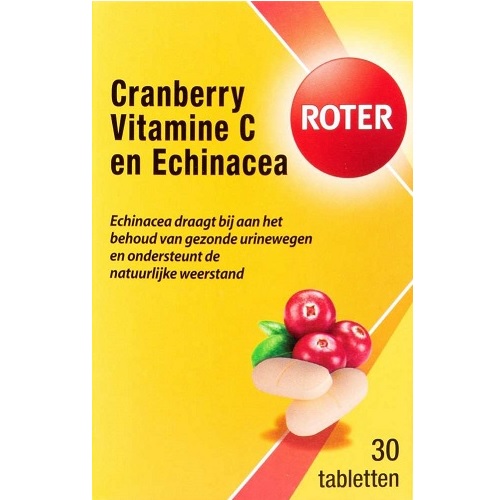 Roter Cranberry Vitamine C & Echinacea Tabletten 30 stuks