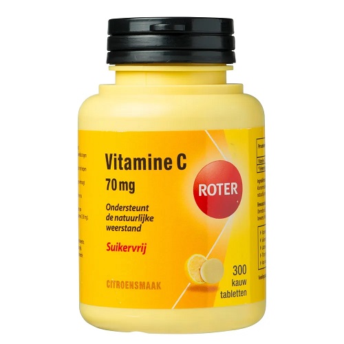 Roter Vitamine C 70mg Suikervrij Kauwtabletten 300 stuks