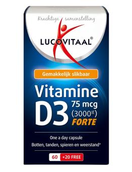 Lucovitaal Vitamine D3 75mcg Capsules 70 stuks