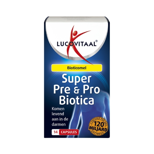 Lucovitaal Super Pre & Probiotica 120 Miljard Bacteriën Capsules 14 stuks