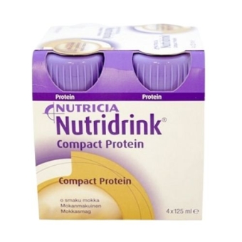 Nutridrink Compact Protein Drinkvoeding Mokka Flesje 4 x 125 ml