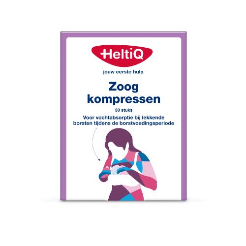 HeltiQ Zoogkompressen, 1 karton 30 stuks