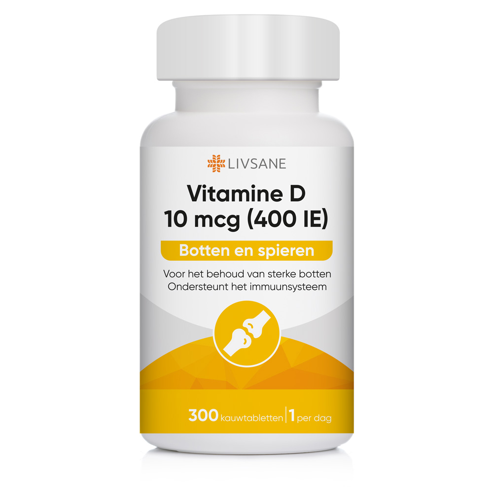 Livsane Vitamine D 10mcg 300 stuks