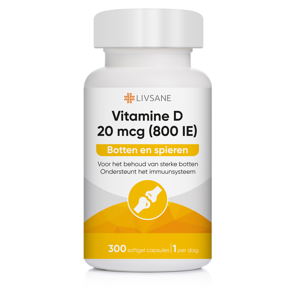 Livsane Vitamine D 20mcg 300 stuks