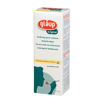 Gloup Original medicatie slikgel aardbei-banaan 150ml