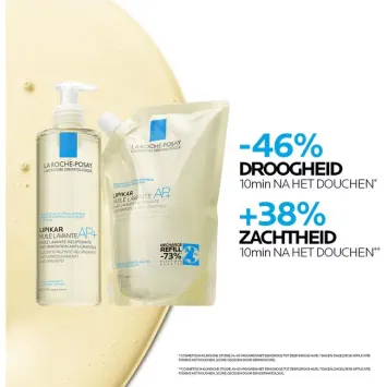 La Roche-Posay Lipikar Douche Olie AP+ navulverpakking 400ml