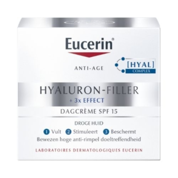 Eucerin Hyaluron-Filler + 3x EFFECT Dagcrème Droge Huid SPF 15 50ml