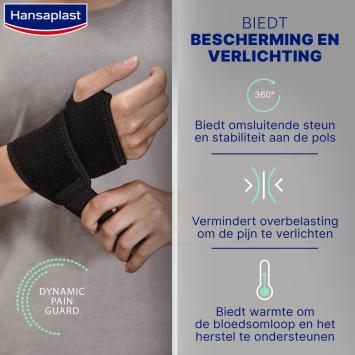 Hansaplast Sport Neopreen Polsbandage Verstelbaar 1 stuk