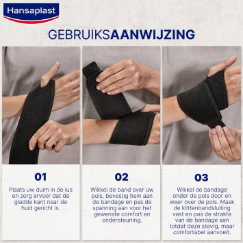 Hansaplast Sport Neopreen Polsbandage Verstelbaar 1 stuk