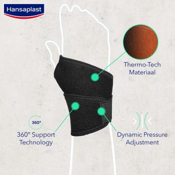Hansaplast Sport Neopreen Polsbandage Verstelbaar 1 stuk