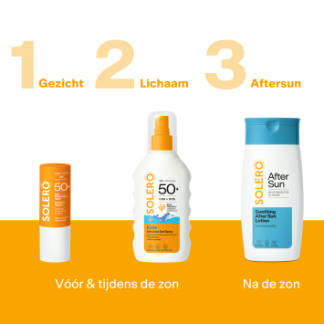 SOLERO Kind Gevoelige Huid Zonnespray SPF50+ 200ml