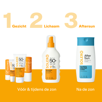 SOLERO Hydraterende Zonnebrandcrème Gezicht SPF50+ 50ml