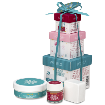 TAKE-TIME Cadeauset Lippenbalsem, Bathbomb en Body butter