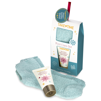 TAKE-TIME Voetencreme met Sok set 70ml
