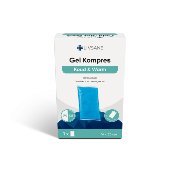 LIVSANE Koud/Warm Kompres 16x26cm Met Beschermhoes