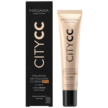 MÁDARA CITY CC Hyaluronic Anti-pollution CC cream SPF 15, MEDIUM 40ml
