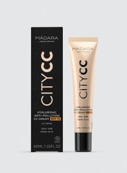 MÁDARA CITY CC Hyaluronic Anti-pollution CC cream SPF 15, BEIGE 40ml