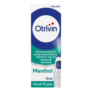 Otrivin Xylometazoline 1 mg/ml Menthol Neusspray 10ml