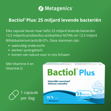 Metagenics Bactiol plus capsule 15st