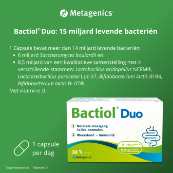 Metagenics Bactiol duo capsule 30st