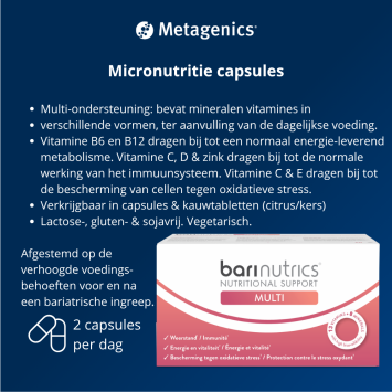 BariNutrics® Nutritional Support Multi Capsules 60 stuks