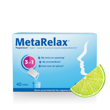 Metagenics MetaRelax Magnesiumglycerofosfaat 1800mg Sachets 40 stuks