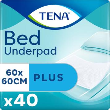 Tena bed onderlegger plus 60x60cm 40st