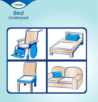 Tena bed onderlegger plus 60x90cm 5 st