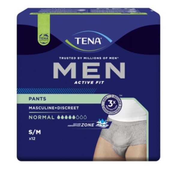Tena Men Active Fit Pants Medium 75-105cm 12 Stuks