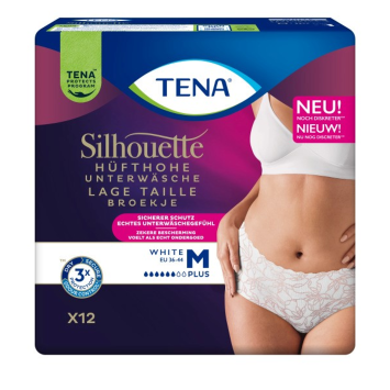 Tena Silhouette Normal Blanc Lage Taille M 12 stuks