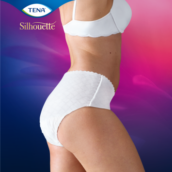 Tena Silhouette Normal Blanc Lage Taille M 12 stuks