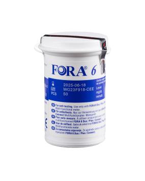 FORA 6 Blood Glucose Test Strips 50ST