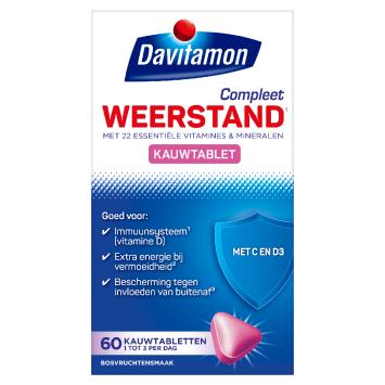 Davitamon Compleet Weerstand Bosvruchten Kauwvitamines 60 stuks