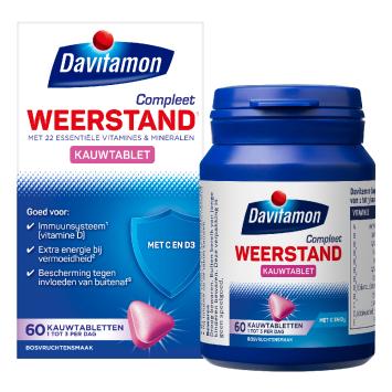 Davitamon Compleet Weerstand Bosvruchten Kauwvitamines 60 stuks