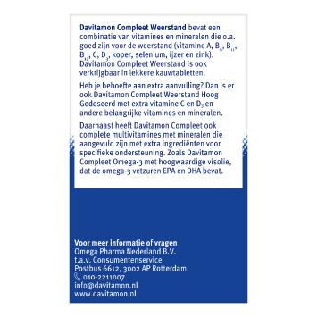 Davitamon Compleet Weerstand D3 Dragees 100 stuks