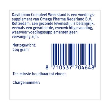 Davitamon Compleet Weerstand D3 Dragees 400 stuks