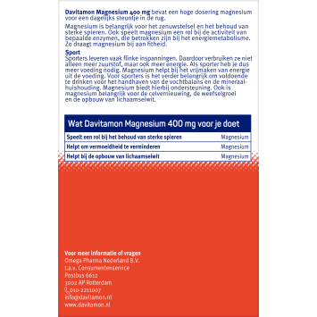 Davitamon Magnesium Forte 400 Tabletten 30 stuks