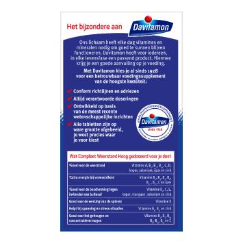 Davitamon Compleet Weerstand Forte Kauwtabletten 50 stuks