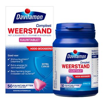 Davitamon Compleet Weerstand Forte Kauwtabletten 50 stuks
