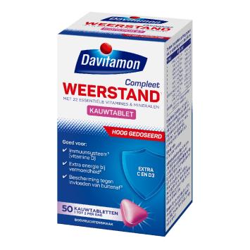 Davitamon Compleet Weerstand Forte Kauwtabletten 50 stuks