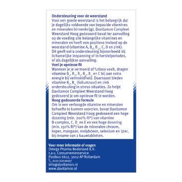 Davitamon Compleet Weerstand Forte Kauwtabletten 50 stuks