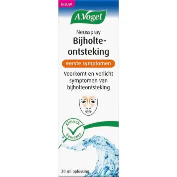 A.Vogel neusspray bijholteontsteking eerste symptomen 20ml