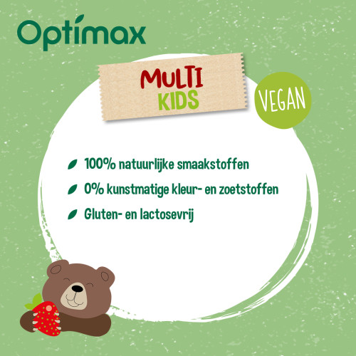 Optimax Kids Multivitamine Kauwtabletten 90 stuks