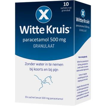 Witte Kruis Paracetamol 500 mg Granulaat 10st