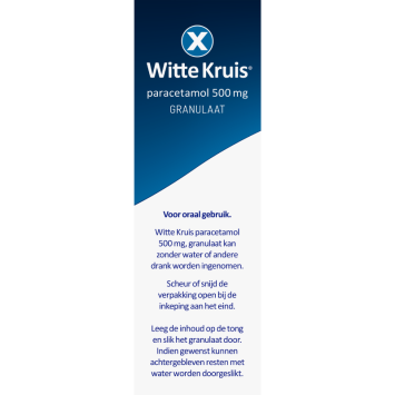 Witte Kruis Paracetamol 500 mg Granulaat 10st