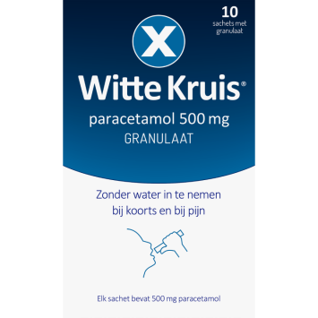 Witte Kruis Paracetamol 500 mg Granulaat 10st